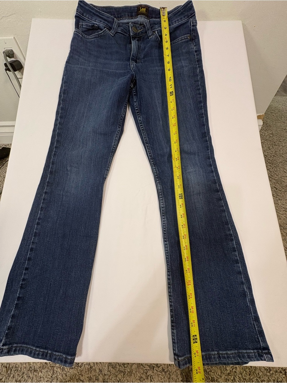 Sz 4s Lee Women's Boot Cut Jeans in Medium Blue Denim